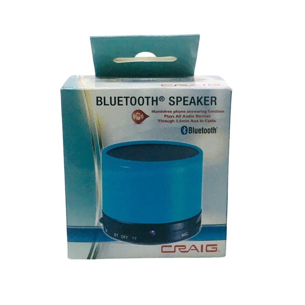 CRAIG CMA3568BL Portable Speaker with Bluetooth, Blue